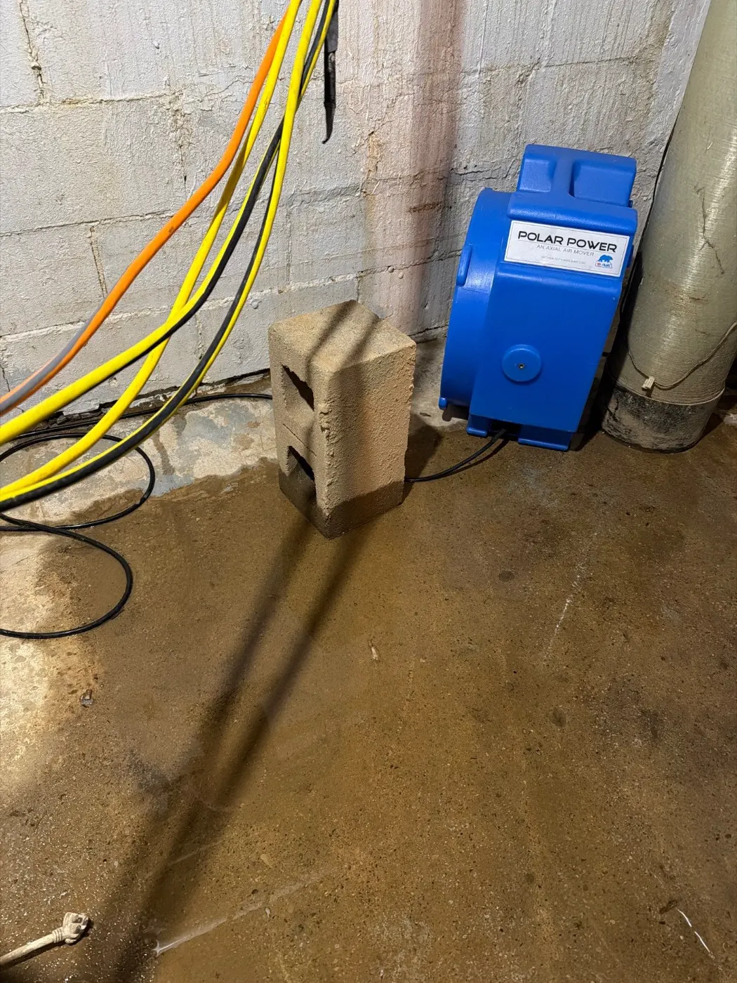 Basement water extraction in Heritage Lake Indiana home